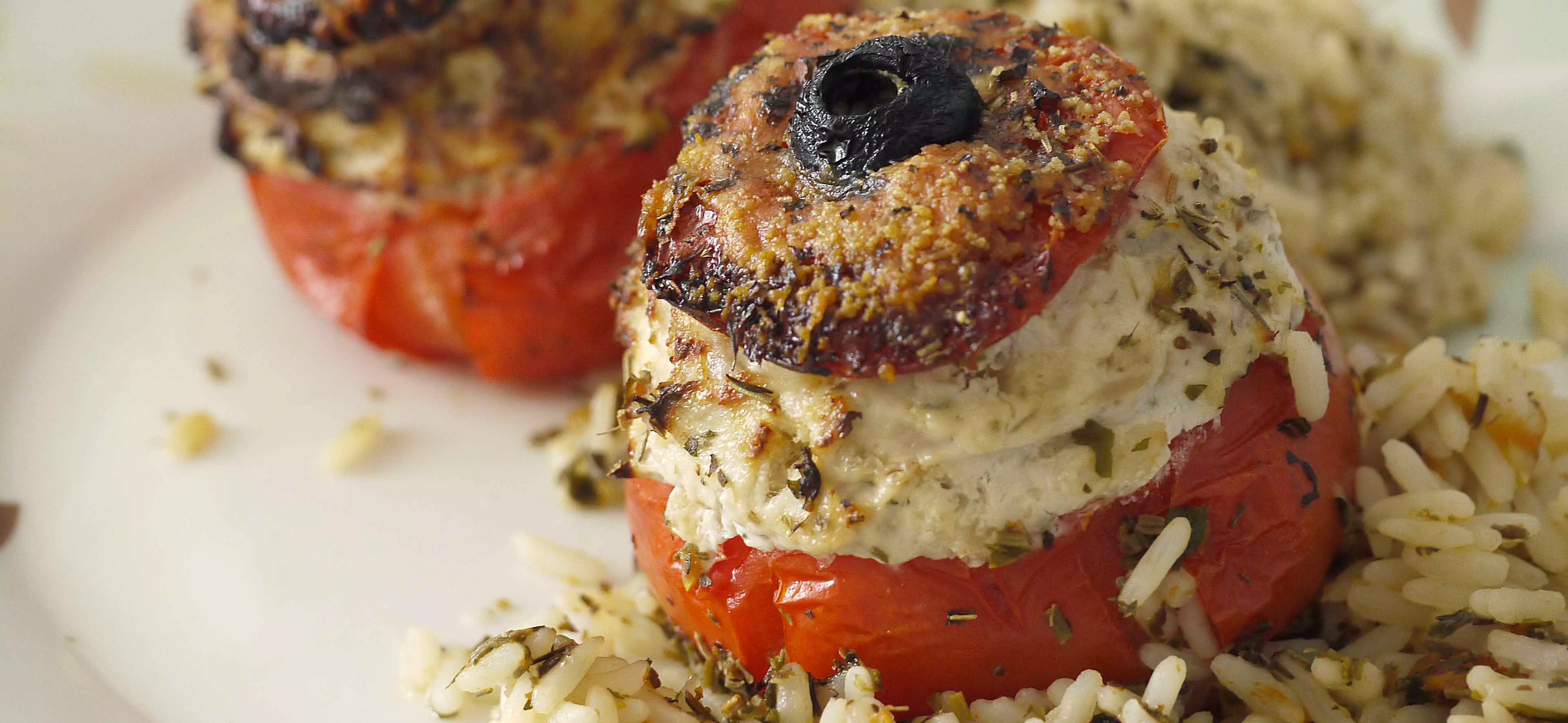 Gefüllte Tomate mit Feta