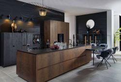 Moderne Küche in Rostoptik